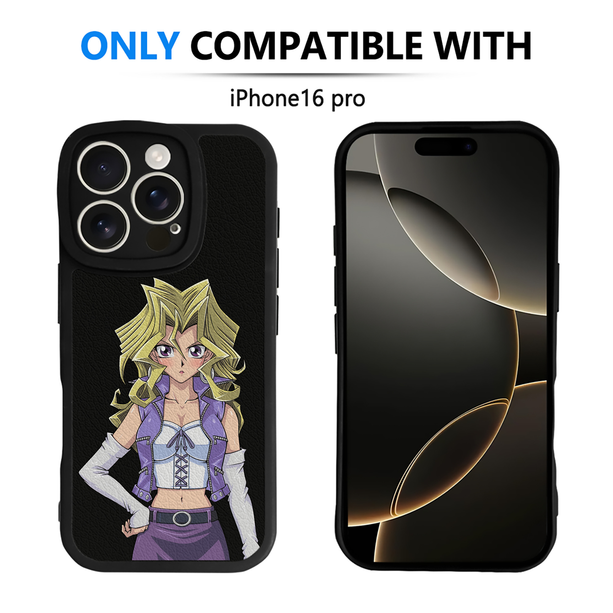 遊☆戯☆王 Yu-Gi-Oh! 【iPhone 16シリーズ対応】シリコンスマホケース（レザー調） 材質：シリコン